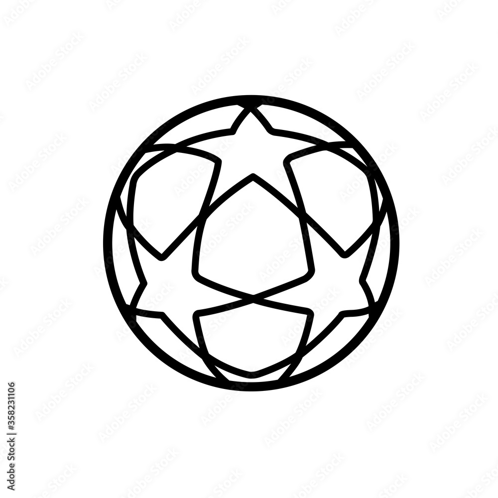 soccer ball - sport icon vector design template