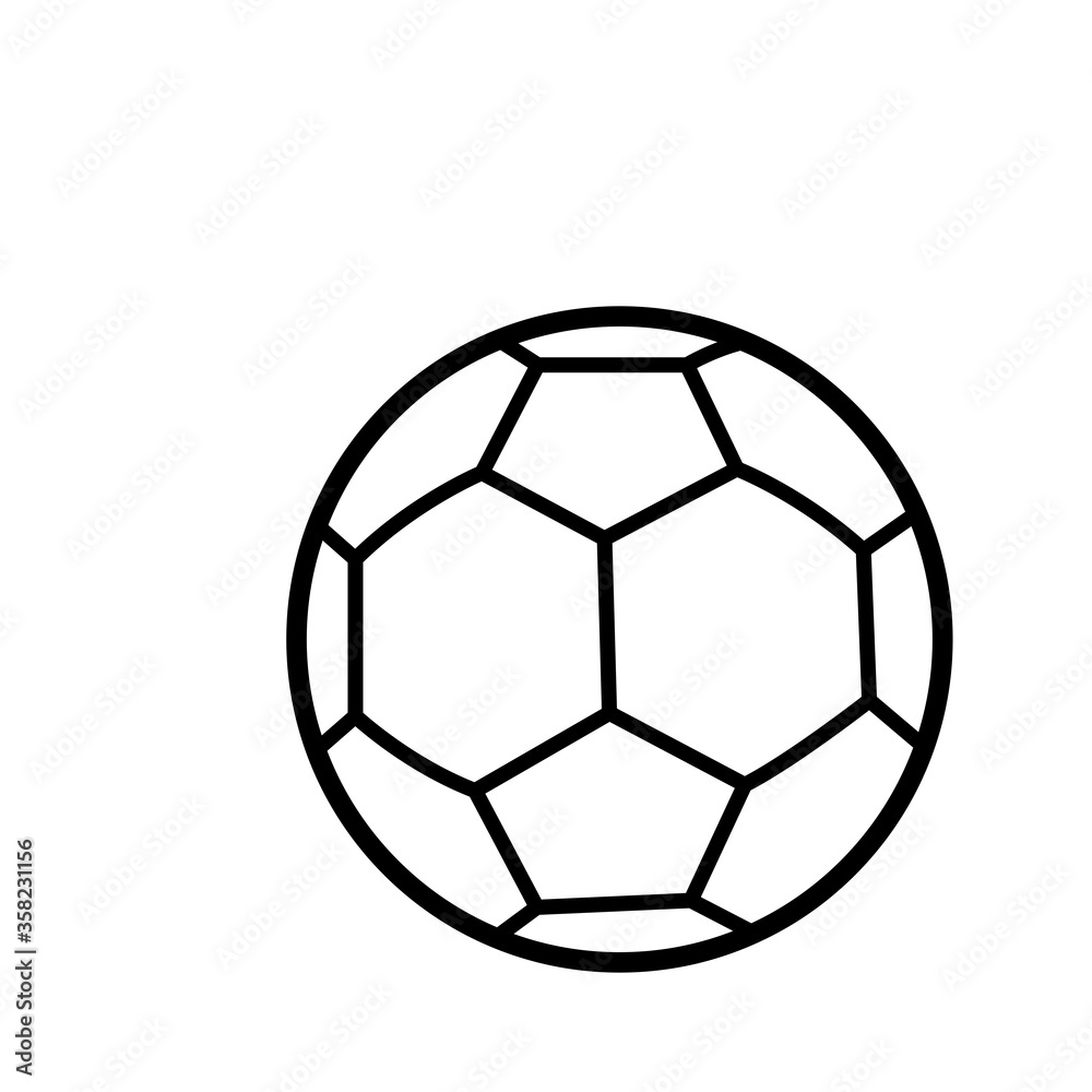 Fototapeta premium soccer ball - sport icon vector design template
