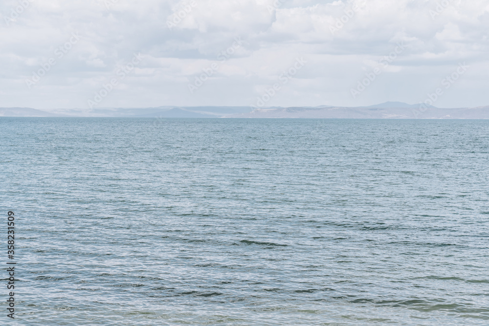 sea waves and clouds