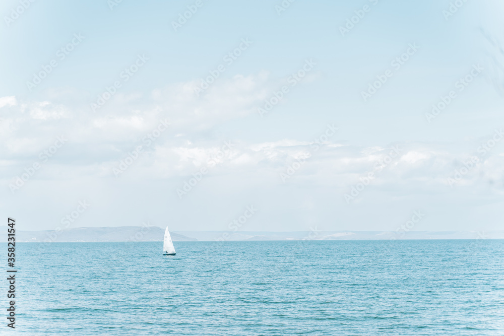 Fototapeta premium sailing boat on the sea