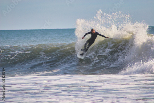Photography A day at the beach surfing Rincon point in California in 2005