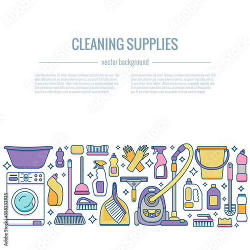 Household cleaning supplies