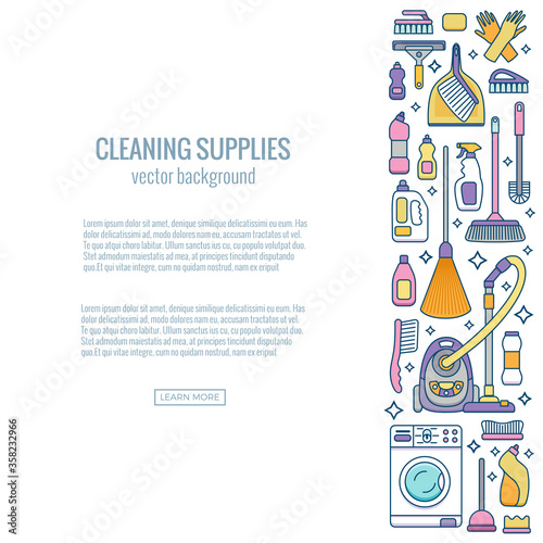 Household cleaning supplies