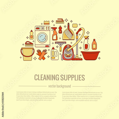 Household cleaning supplies