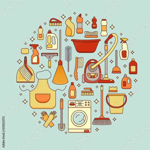 Household cleaning supplies