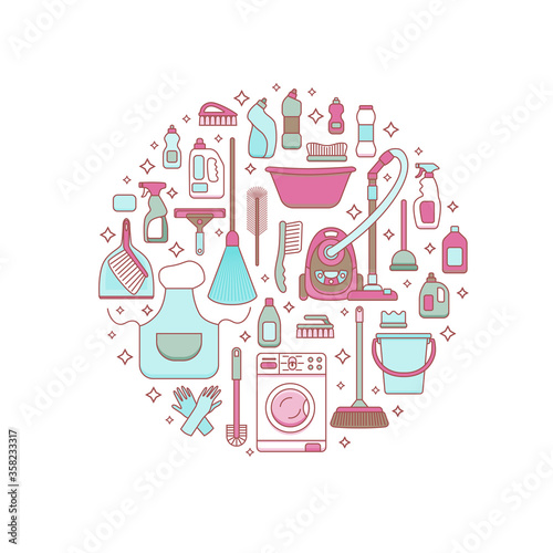 Household cleaning supplies