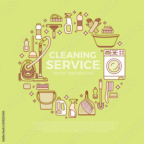 Household cleaning supplies