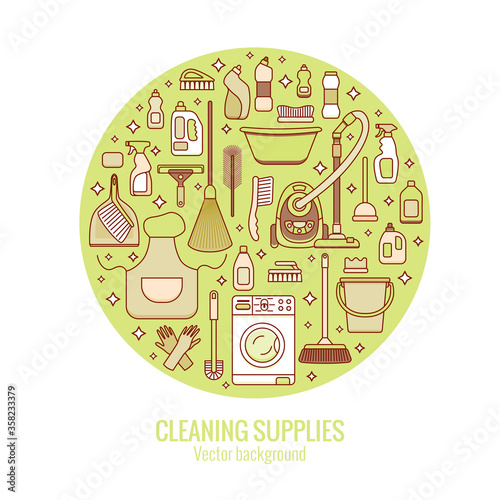 Household cleaning supplies