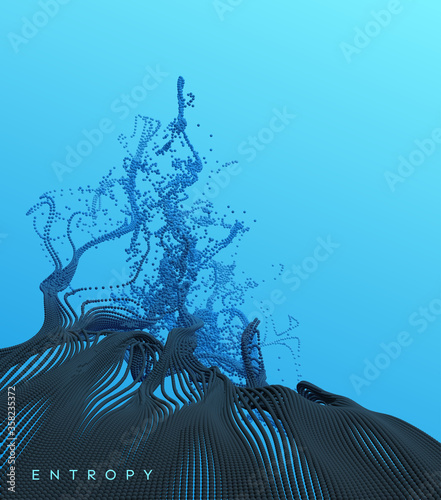 Water splash imitation. Abstract background. 3d vector illustration.