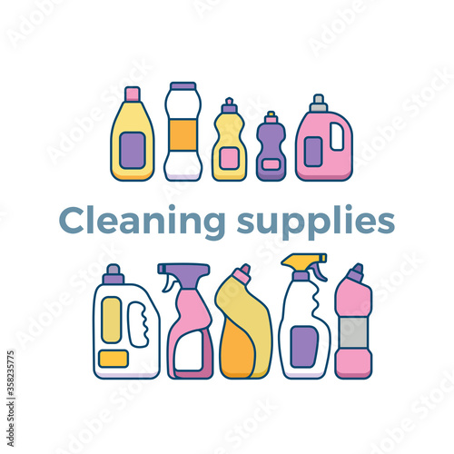 Household cleaning supplies