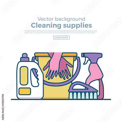 Household cleaning supplies