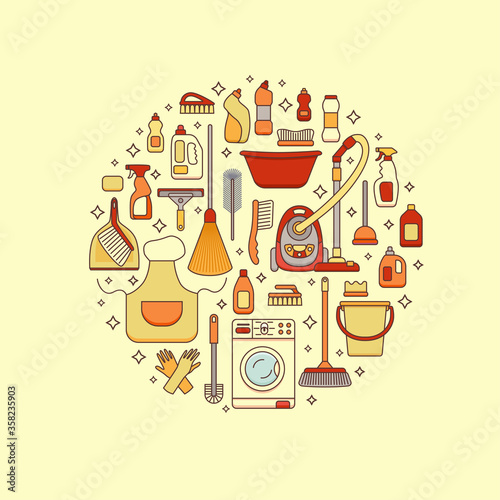 Household cleaning supplies