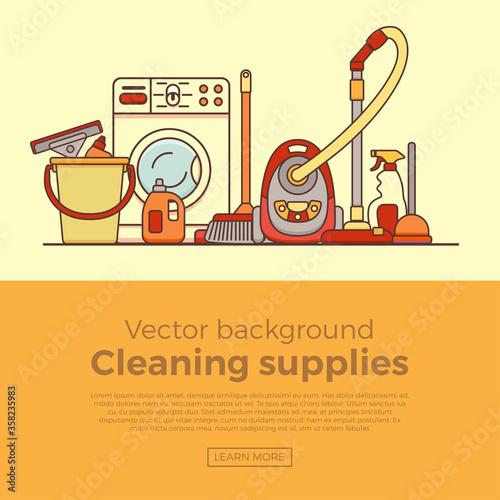 Household cleaning supplies