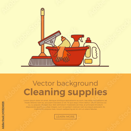 Household cleaning supplies
