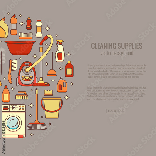 Household cleaning supplies