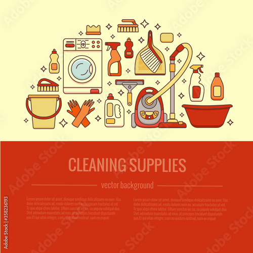 Household cleaning supplies