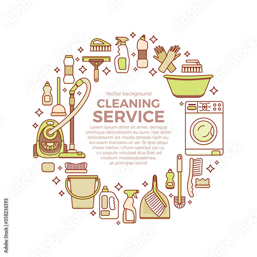 Household cleaning supplies