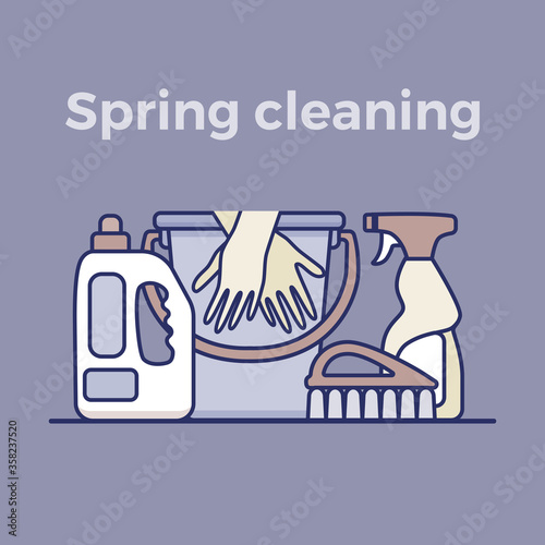 Household cleaning supplies