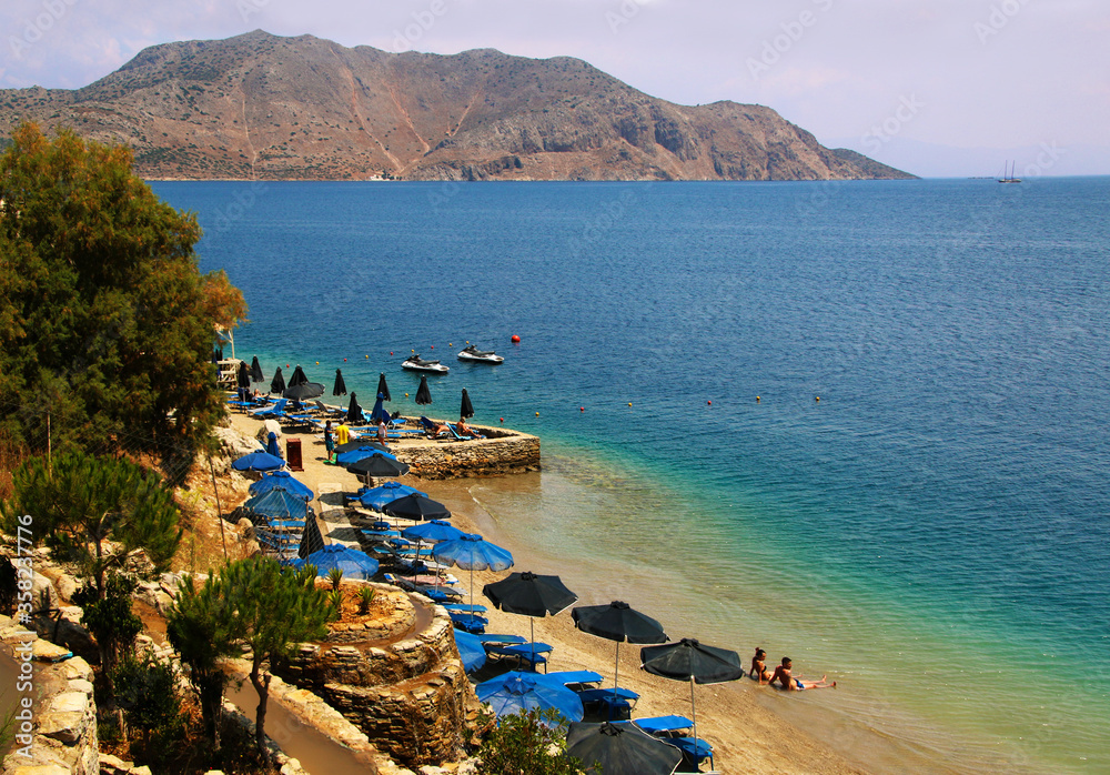 Nos beach, Symi island, Greece