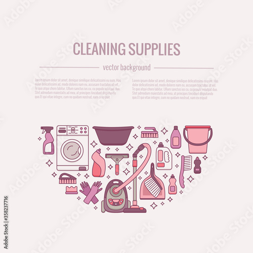Household cleaning supplies