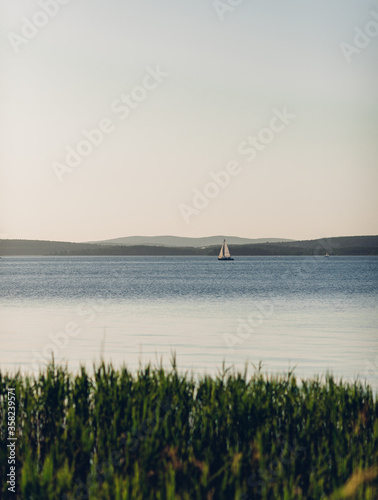 boat on the lake