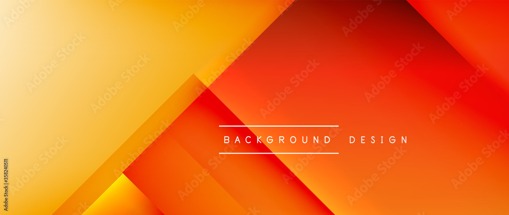 Square shapes composition, fluid gradient geometric abstract background. 3D shadow effects, modern design template Square shapes composition, fluid gradient geometric abstract background. 3D shadow effects, modern design template