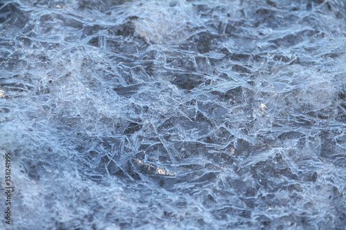 Frozen water ice textures