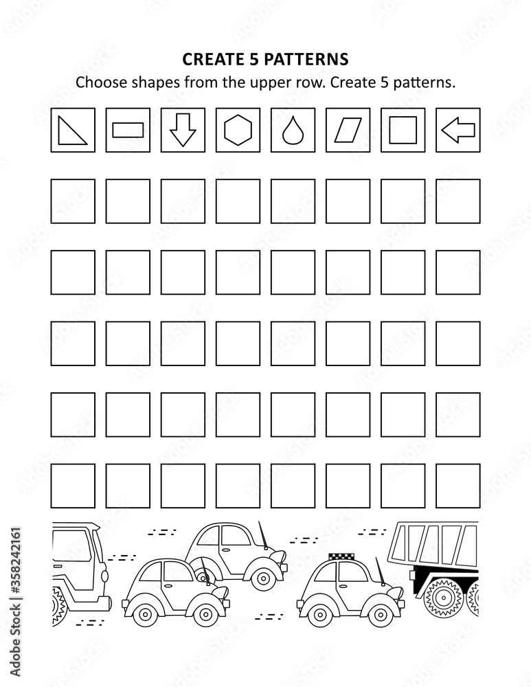 Educational math activity sheet and coloring page for kids to learn and ...