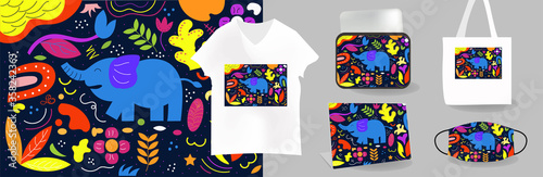 Cute Illustration art  pattern background. can be applied on the watch, totebag. souvenirs, tshirt, stickers, phone cases, pillows, laptop skins, travel mugs, masks, pin buttons and so on