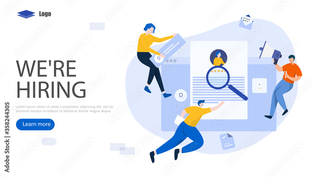 Job Hiring and Online Recruitment Vector Illustration Concept, Suitable for web landing page, ui, mobile app, editorial design, flyer, banner, and other related occasion Job Hiring and Online Recruitment Vector Illustration Concept, Suitable for web landing page, ui, mobile app, editorial design, flyer, banner, and other related occasion