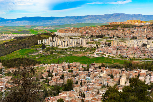 Panorama of Constantine, the capital of Constantina Province, north-eastern Algeria