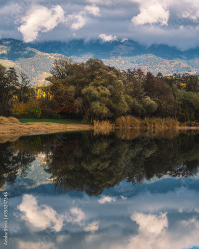 Spiegelungen am Mettersdorfer See in St. Andrä im Lavanttal photo