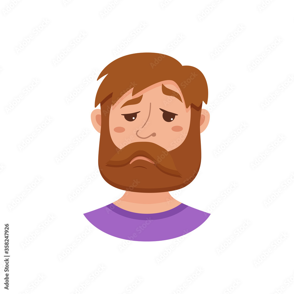 Beard men facial expression Beard men facial expression