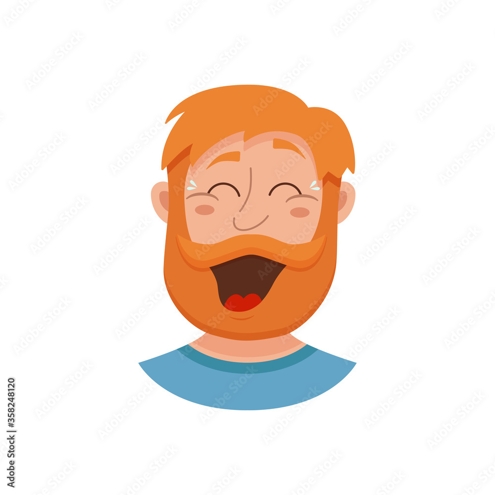 Beard men facial expression Beard men facial expression