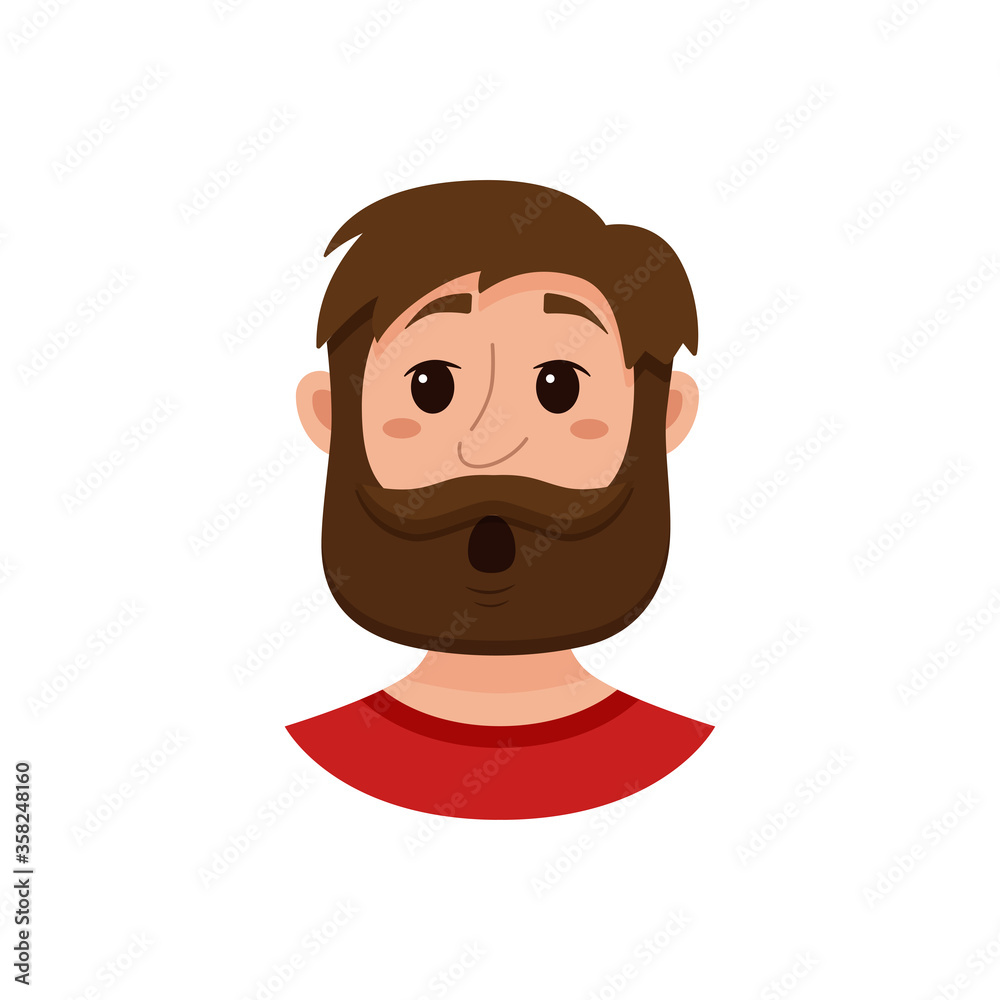 Beard men facial expression Beard men facial expression