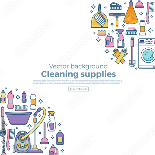 Household cleaning supplies