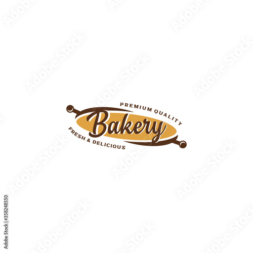 Retro bakery logo Vector Design
