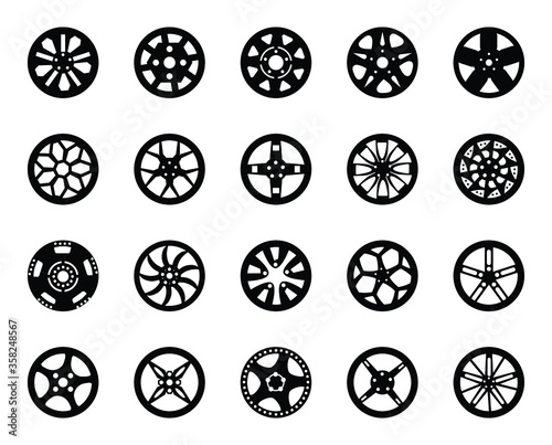  Alloy Rims Glyph Icons Pack 