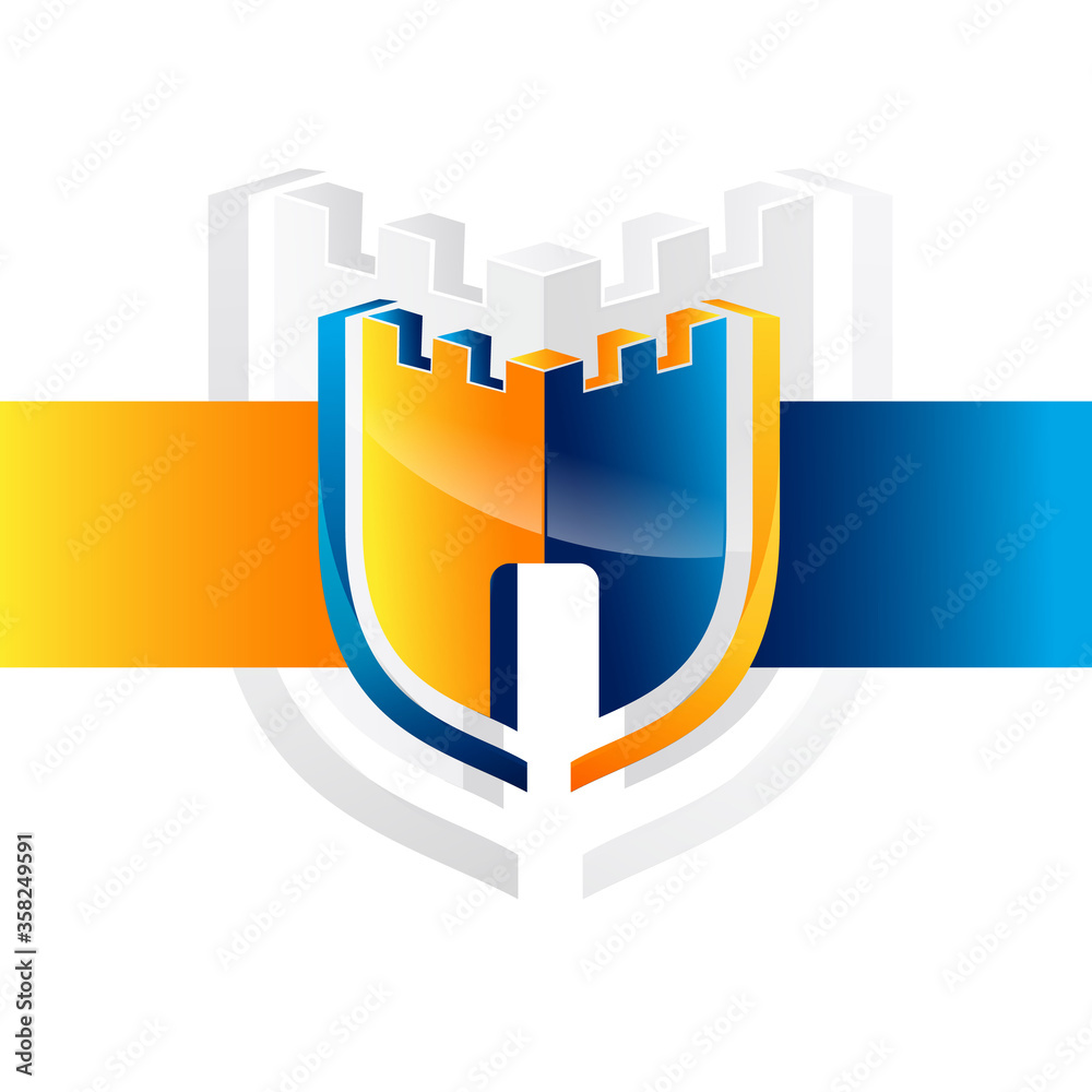 Security guard logo design vector. Security protection shield symbol . Secure shield icon vector. Privacy lock icon . Security guard logo design vector. Security protection shield symbol . Secure shield icon vector. Privacy lock icon .