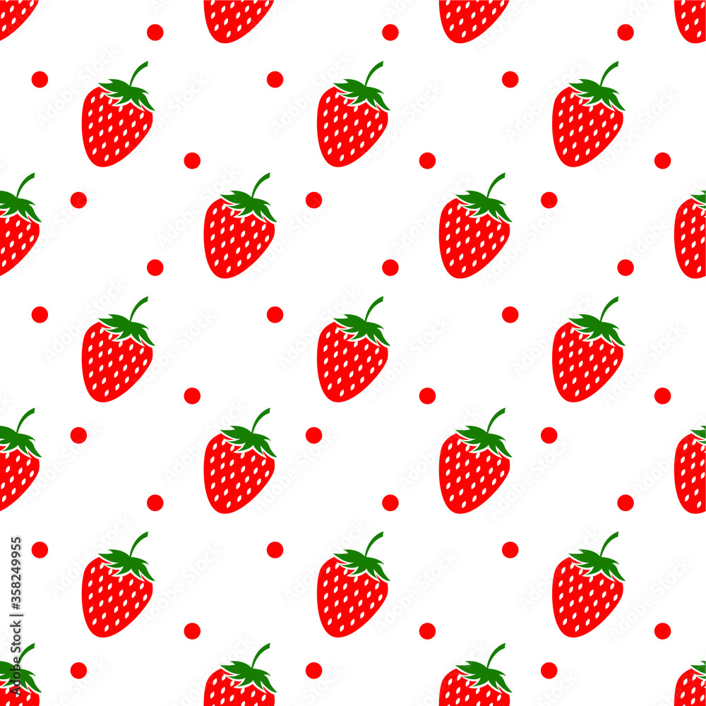 Seamles strawberry pattern, Vector illustration. Seamles strawberry pattern, Vector illustration.