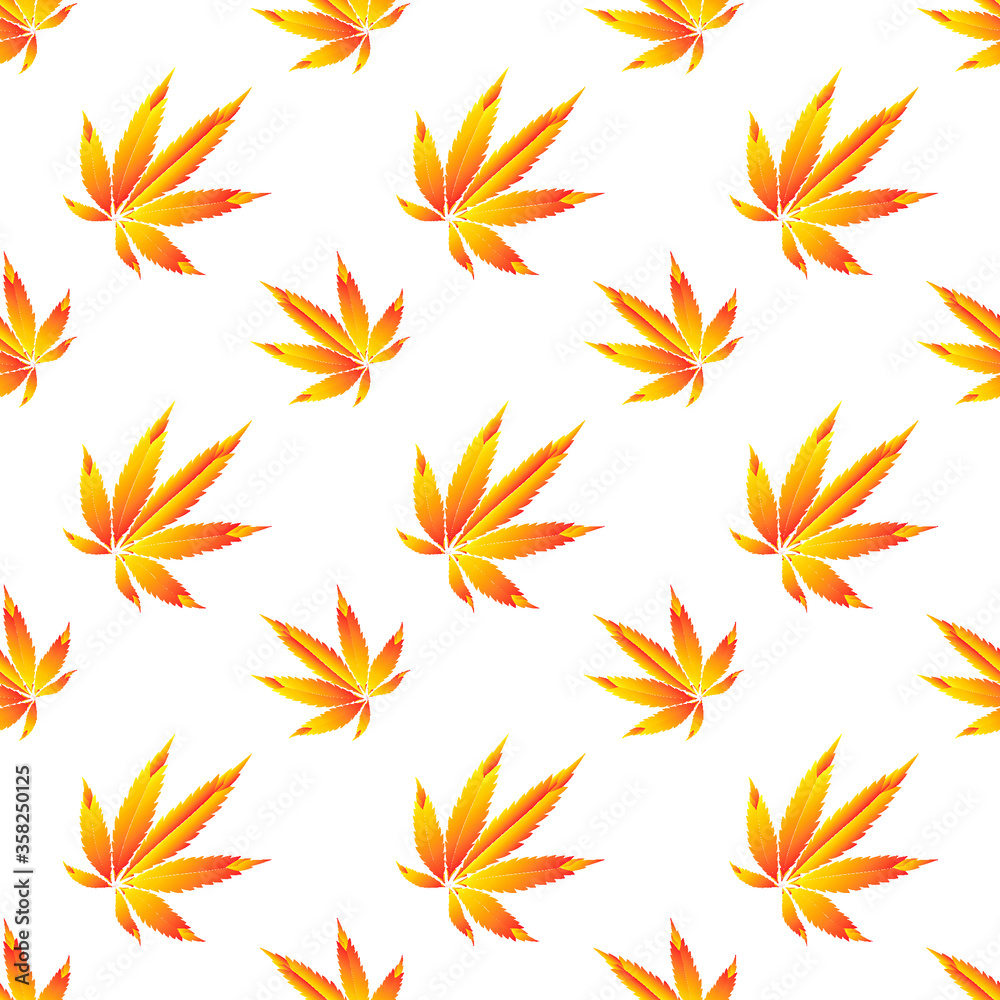 Seamless marijuana pattern, Vector illustration. Seamless marijuana pattern, Vector illustration.