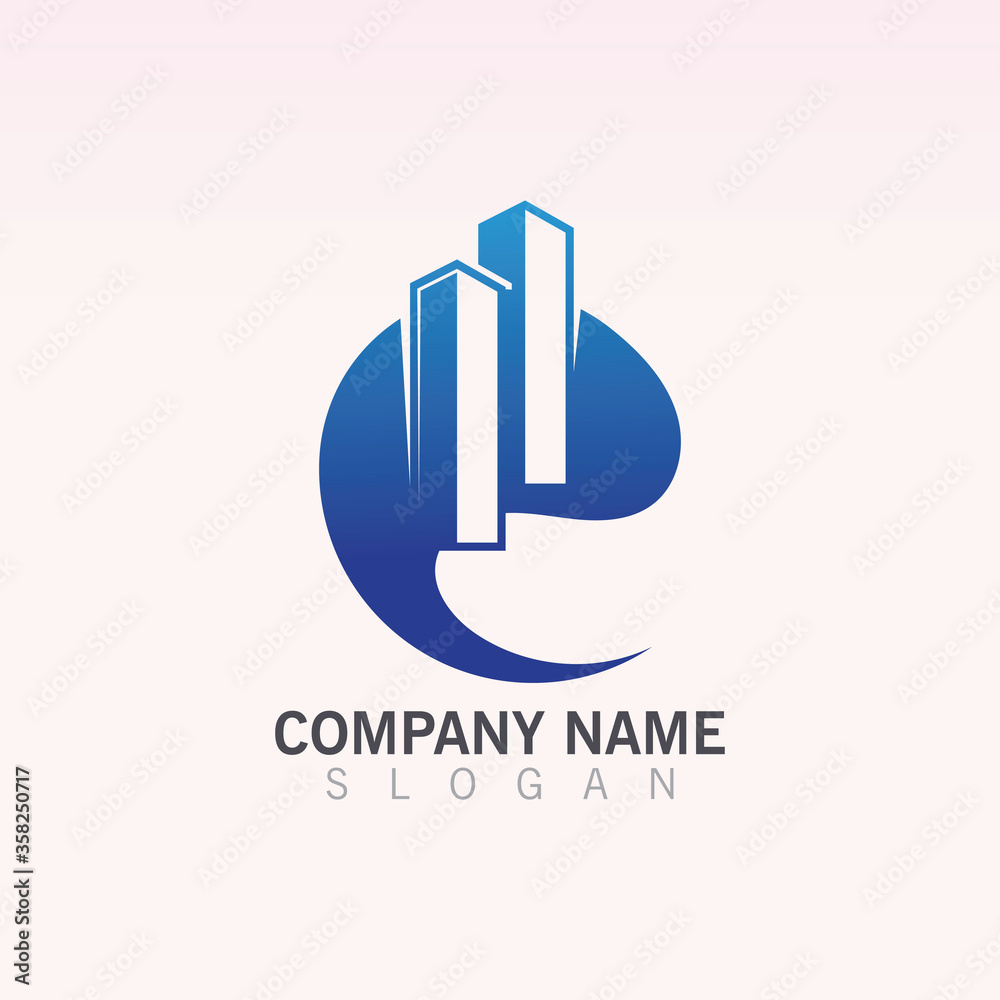 Building Creative construction logo design vector template Building Creative construction logo design vector template
