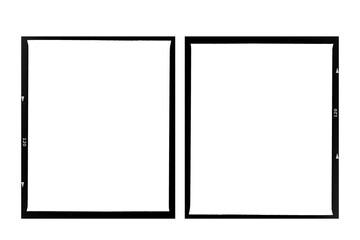 Medium format color film frame.With white space.