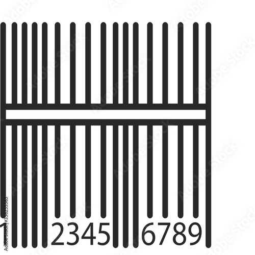 barcode  icon vector for web and apps