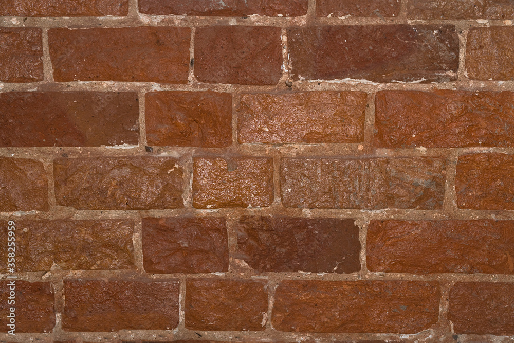 A wall of red brick for the background A wall of red brick for the background