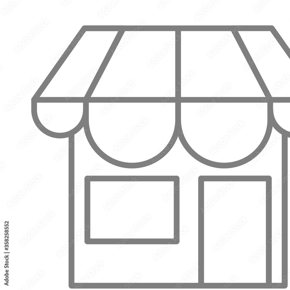 shop icon vector for web and apps