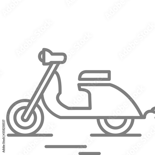 scooty icon vector for web and apps