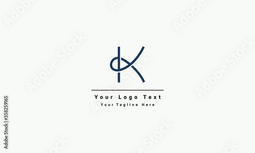 Letter K logo icon design template elements. OK, OK Letter Logo Design in Blue Colors. Creative Modern Letters Vector Icon Logo Illustration. k icon design template elements. K Letter Logo