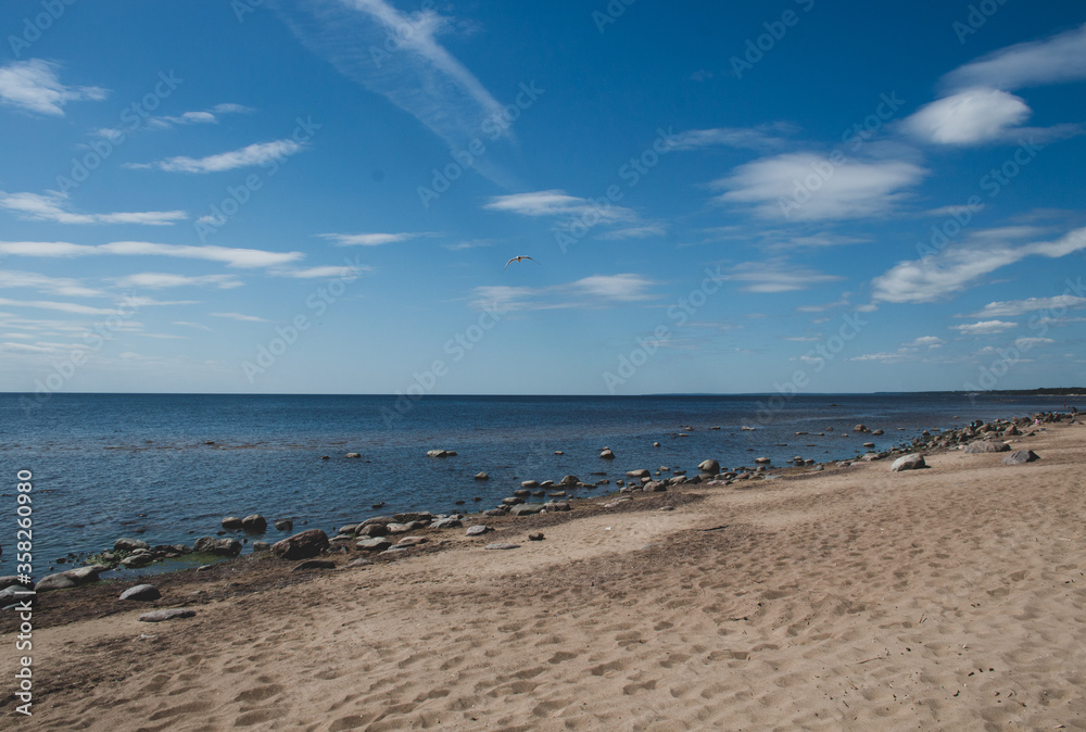sand beach on the Gulf of Finland 