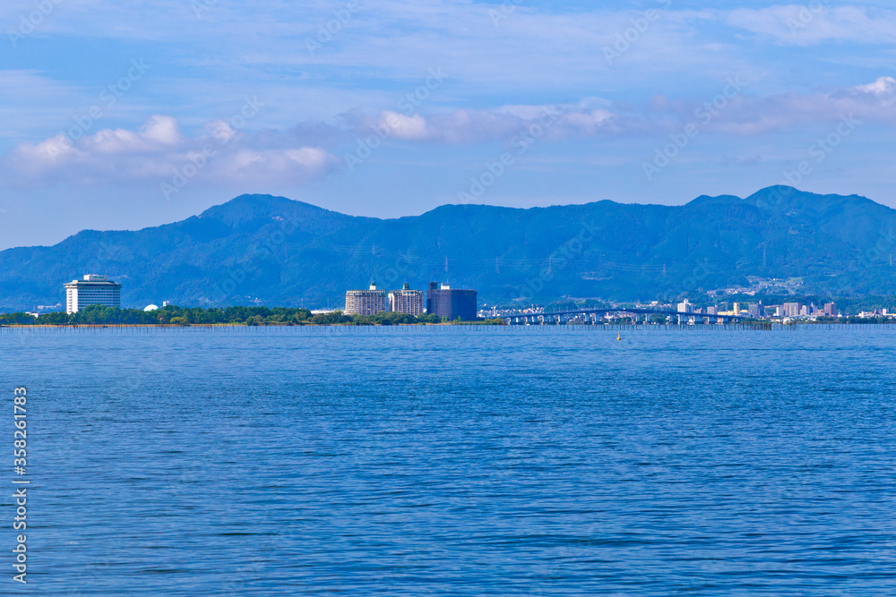 Lake biwa, Shiga prefecture, Japan.